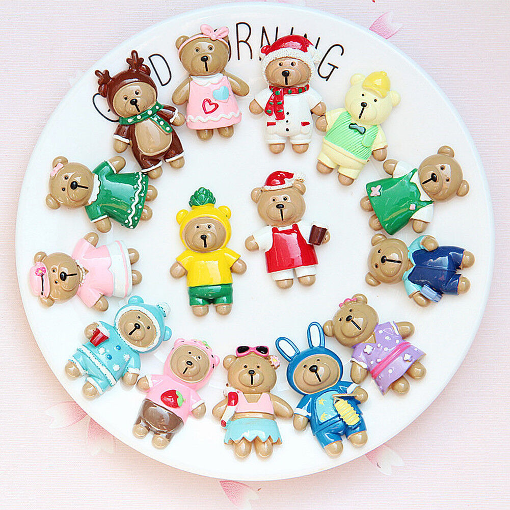 US 15~100 Pc Slime Bread Candy Unicorn Resin Flat Back Scrapbooking Charms DIY