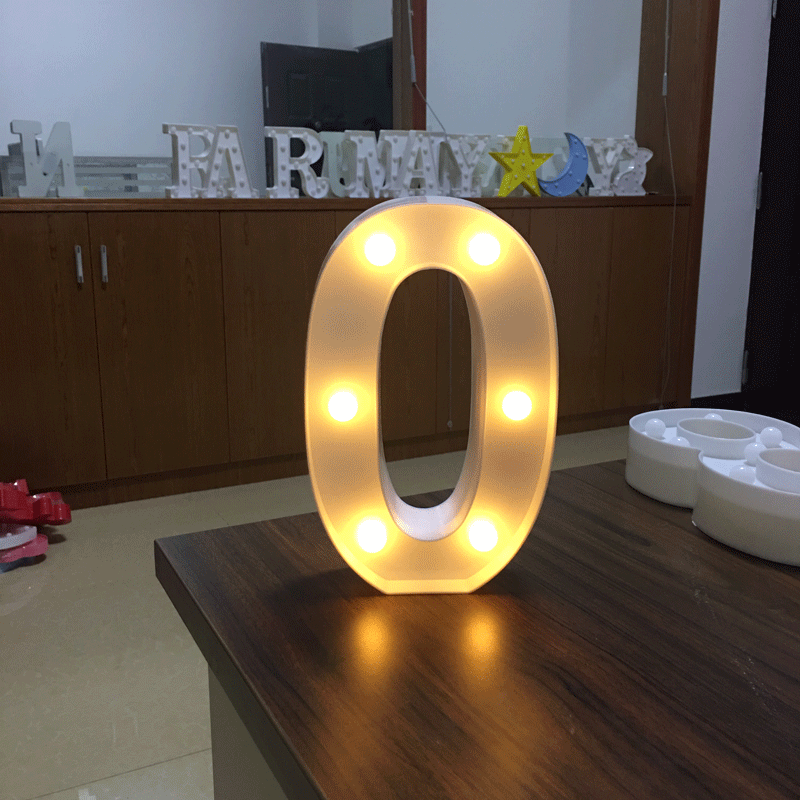 Light Up Letter LED Alphabet PlasticParty Sign Wedding Festival Stand Decoration