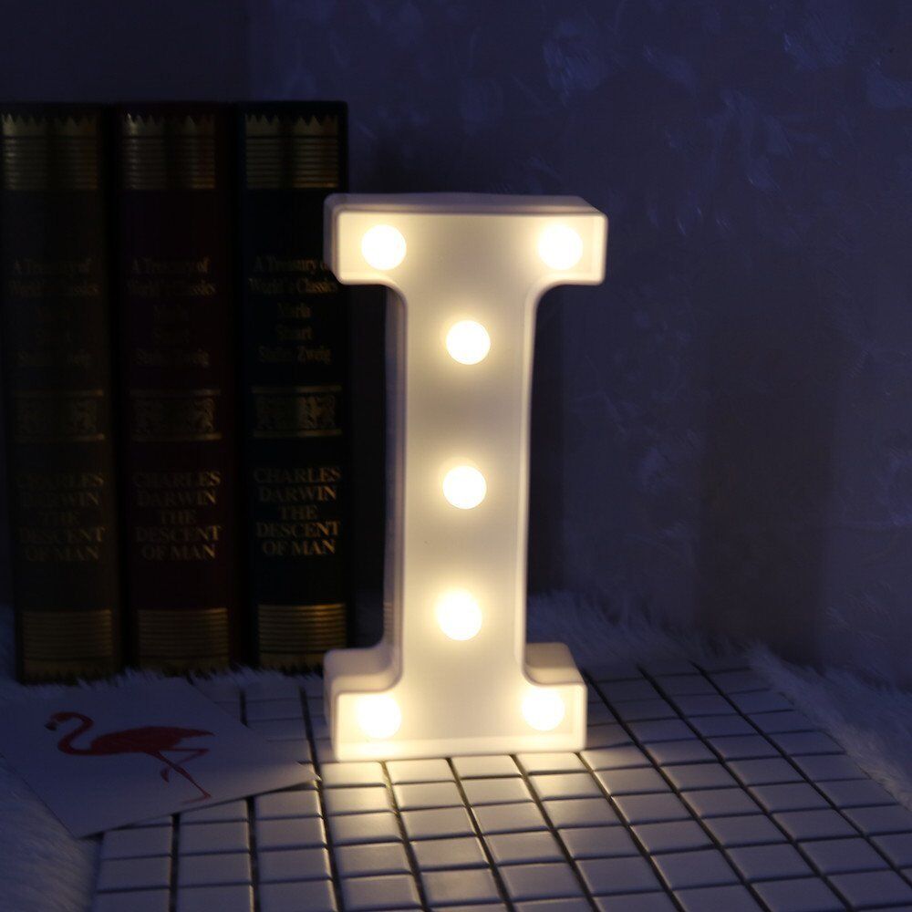 Light Up Letter LED Alphabet PlasticParty Sign Wedding Festival Stand Decoration