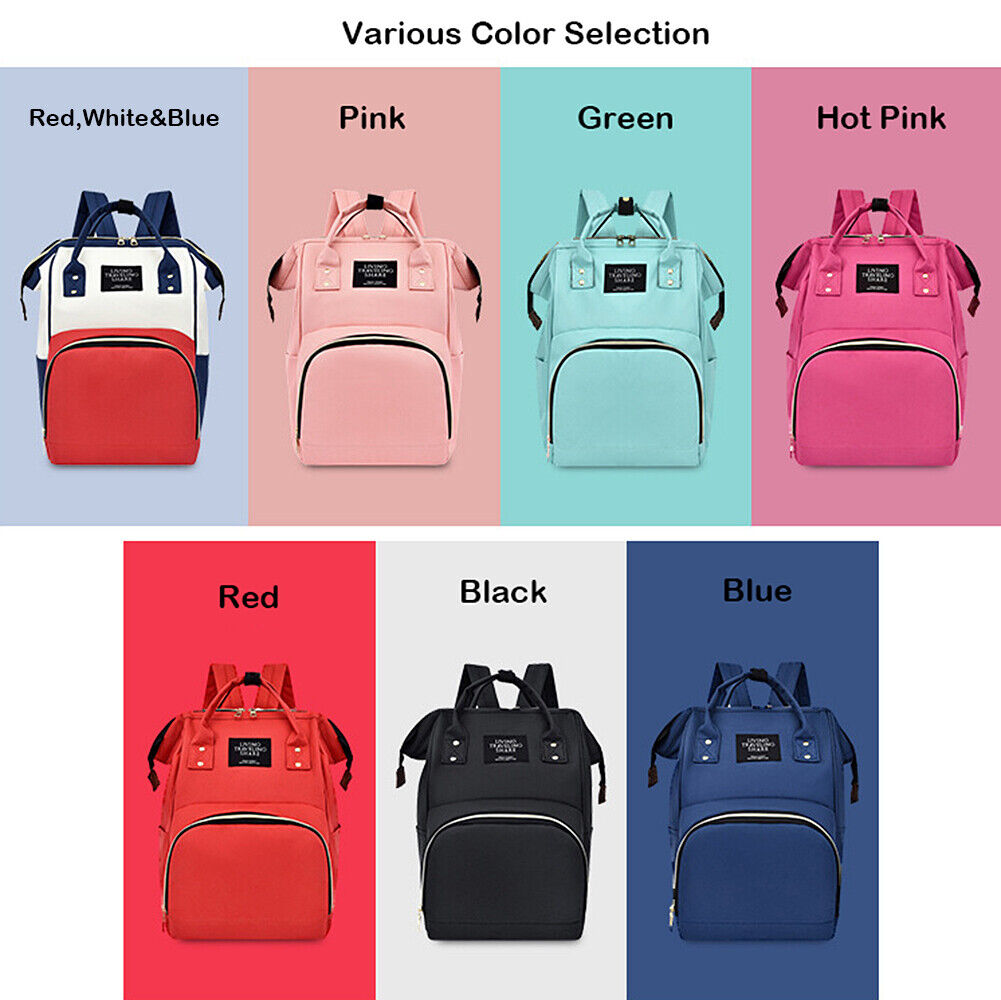 US Baby Bag Large Capacity Diaper Bag Multi-Function Waterproof Backpack Nappy