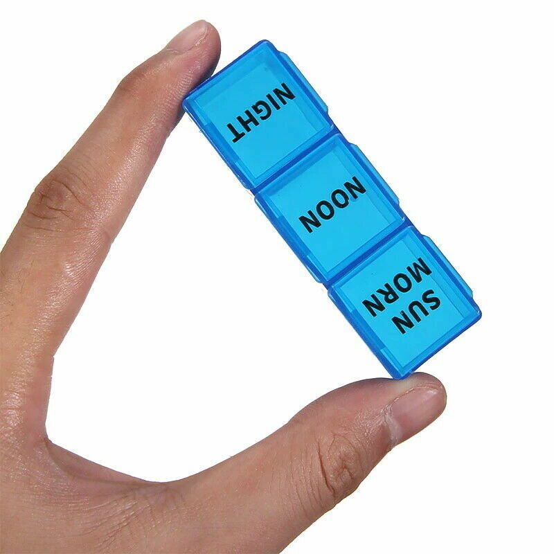 US 7 Day 28 Hole Medicine Pill Week Tablet Sort Organizer Storage Container Case