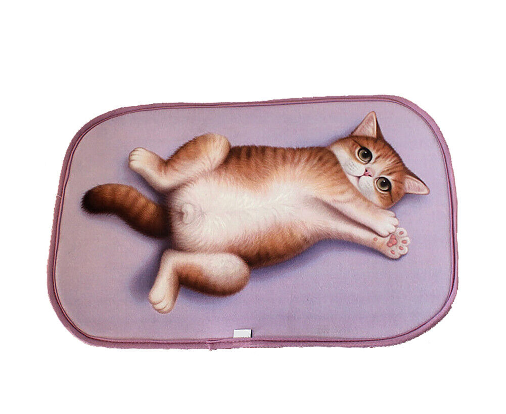 US Cat Dog Non-Slip 3D Doormat Kitchen Bathmat Bedrooms Patio Stair Carpet Mat