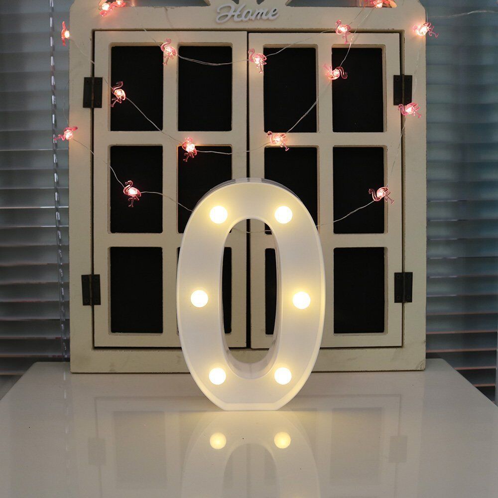 Light Up Letter LED Alphabet PlasticParty Sign Wedding Festival Stand Decoration