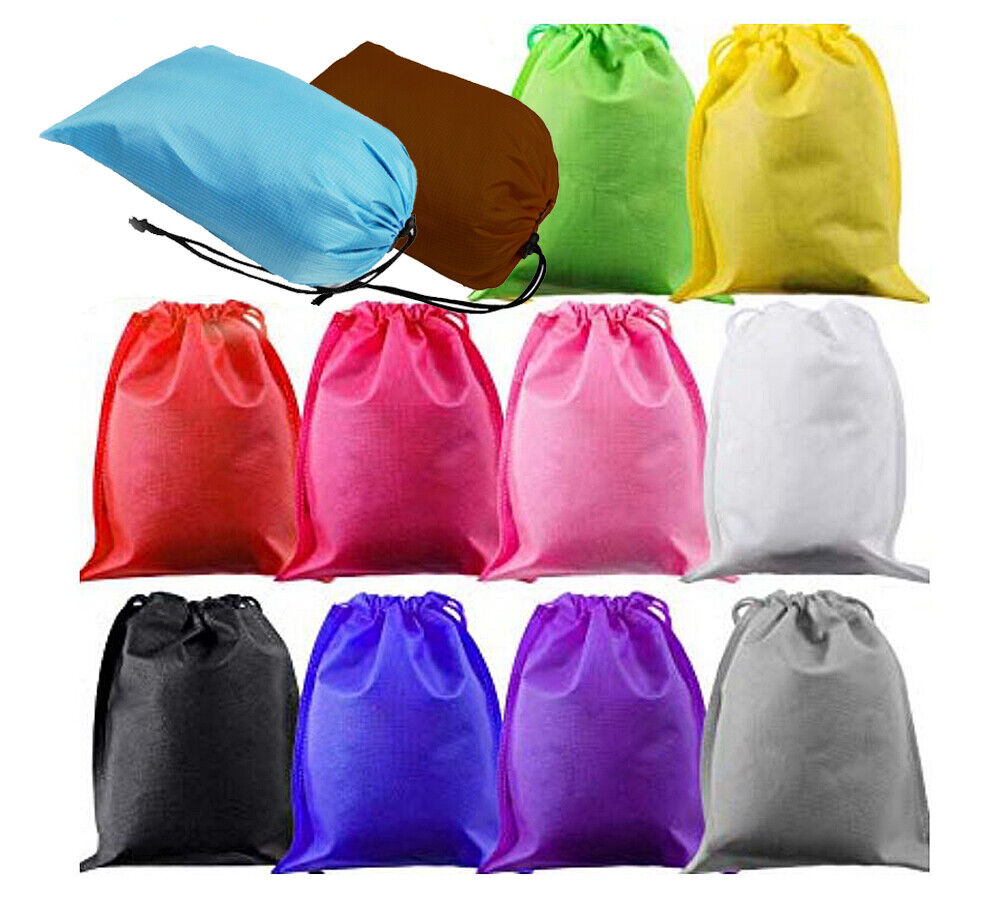 US 12PCS Boot Shoe Toy Storage Drawstring Bag Travel Organizer Large Dust-proof