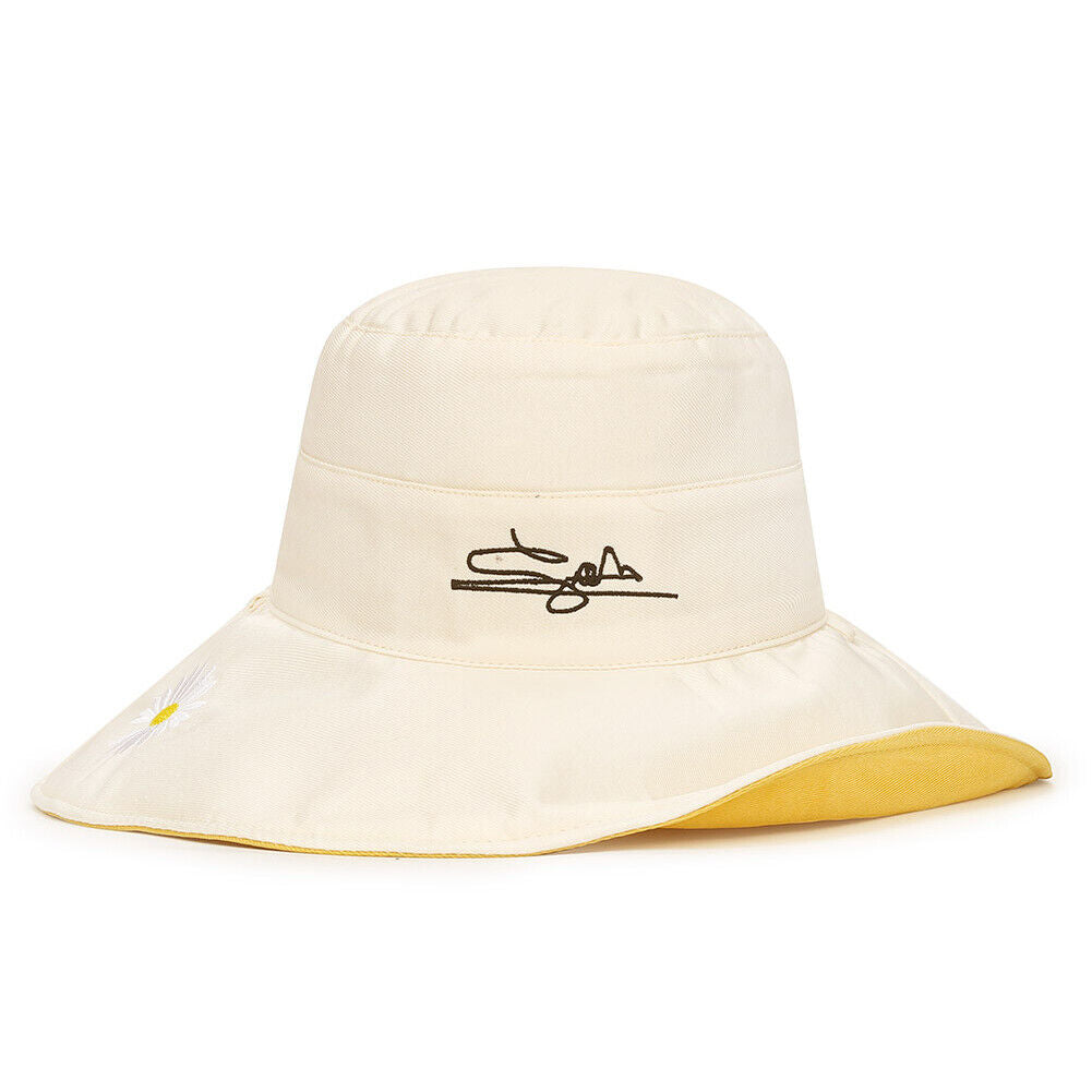 US Daisy Double-Sided UV Protection Wide Brim Bucket Hat Sun Beach Fisherman Cap