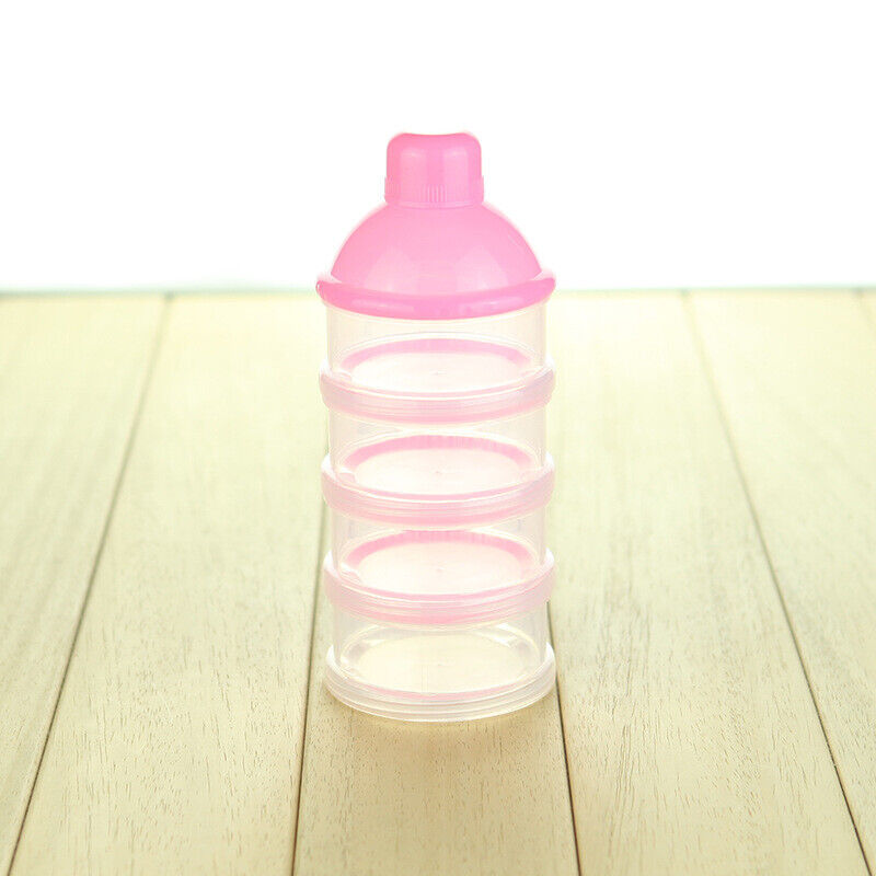 US 3-5 Layers Baby Milk Powder Formula Dispenser Stackable Storage Container Box