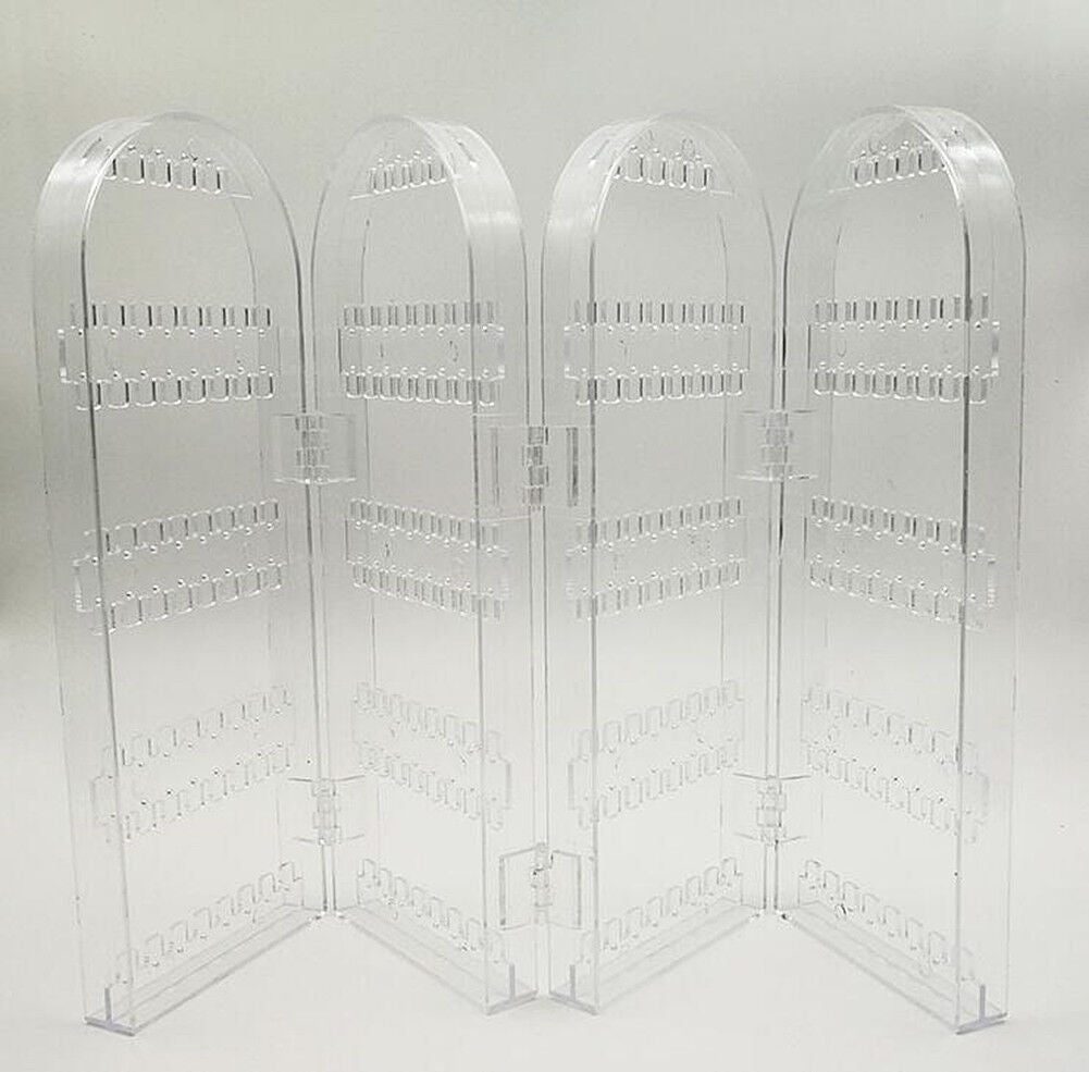 Jewelry Hanger Foldable Acrylic Earring Organizer Necklace Holder Bracelet Displ
