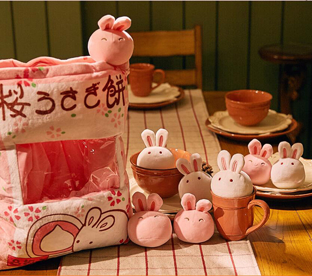 US Plush Stuffed Animal Imitation Snack Bag Cushion Toy Pillow with Little Dolls