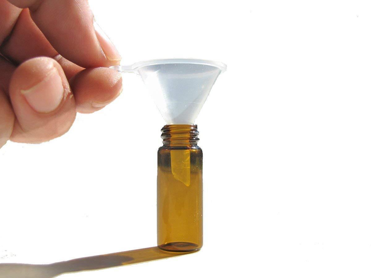 US 10~30pcs Small Plastic Perfume Diffuser Bottle Mini Liquid Oil Funnels Lab