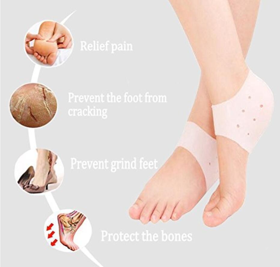 4~6 PCS Silicone Heel and/or Toe Protector Plantar Fasciitis Pain Relief Cushion