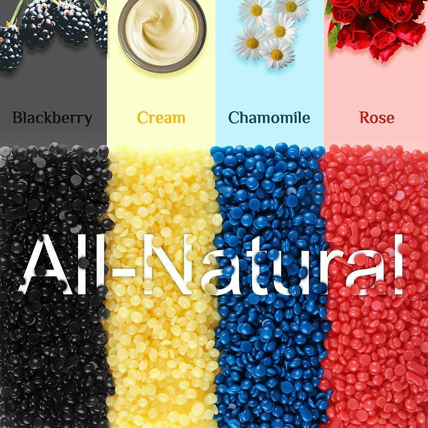 200g Natural Hard Wax Beans Beads for Painless Body Hair Removal Waxing Warmer