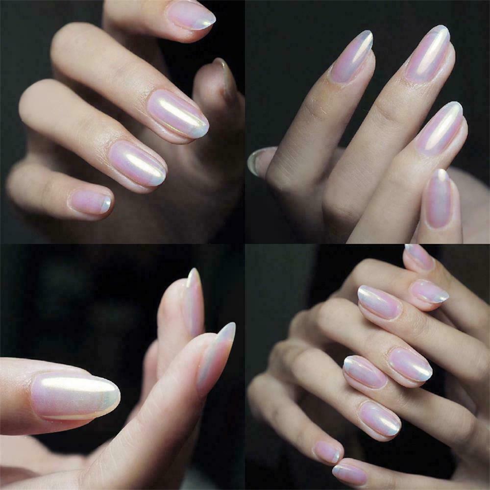 US Glitter Holographic Mirror Nail Art Powder Ultra-thin Aurora Mermaid Pigment
