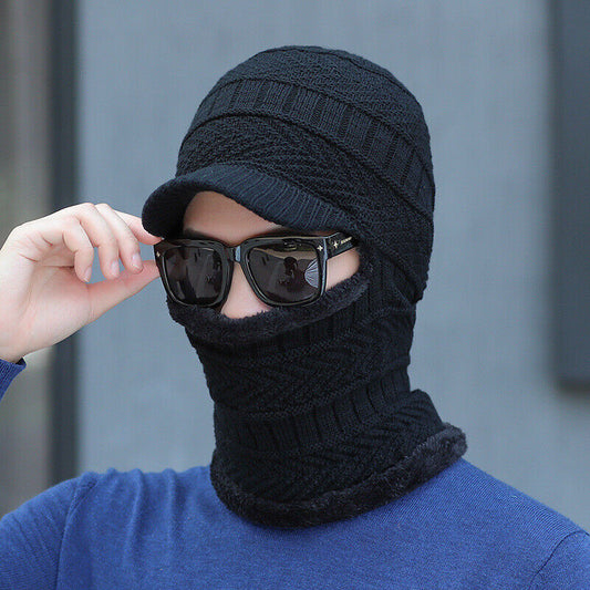 Balaclava Beanie Motorcycle Cycling Hood Hat Face Mask UV Wind Proof Cover Knit