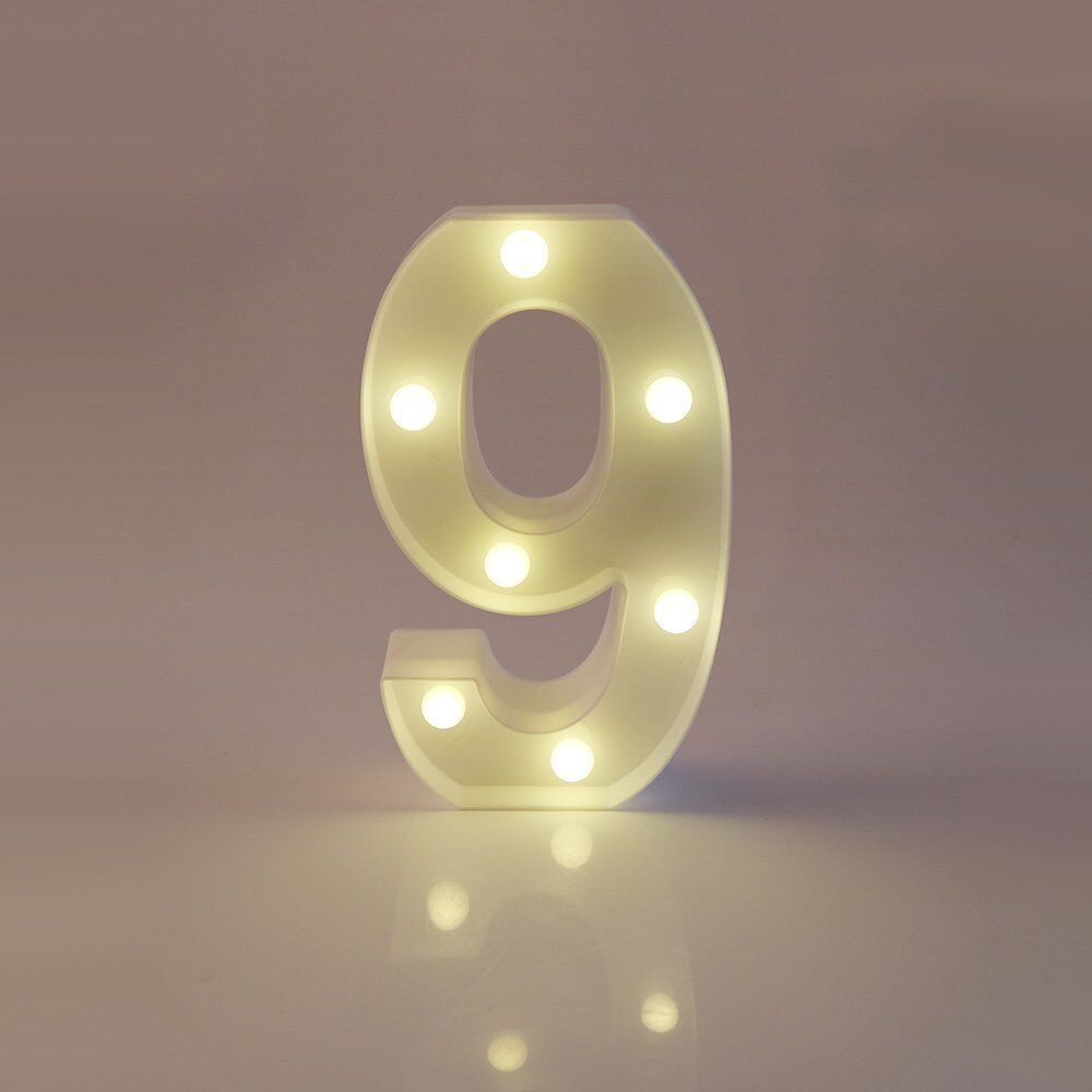 Light Up Letter LED Alphabet PlasticParty Sign Wedding Festival Stand Decoration