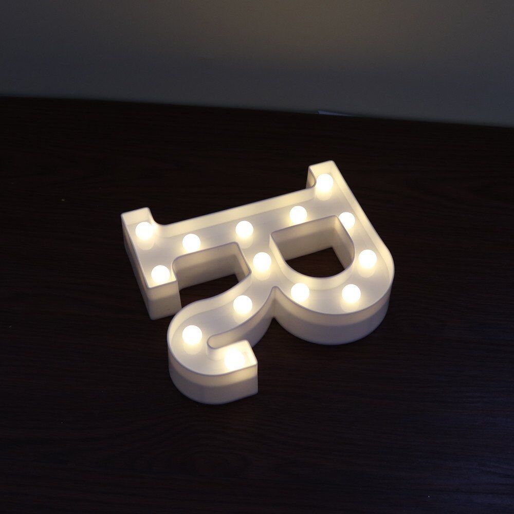 Light Up Letter LED Alphabet PlasticParty Sign Wedding Festival Stand Decoration