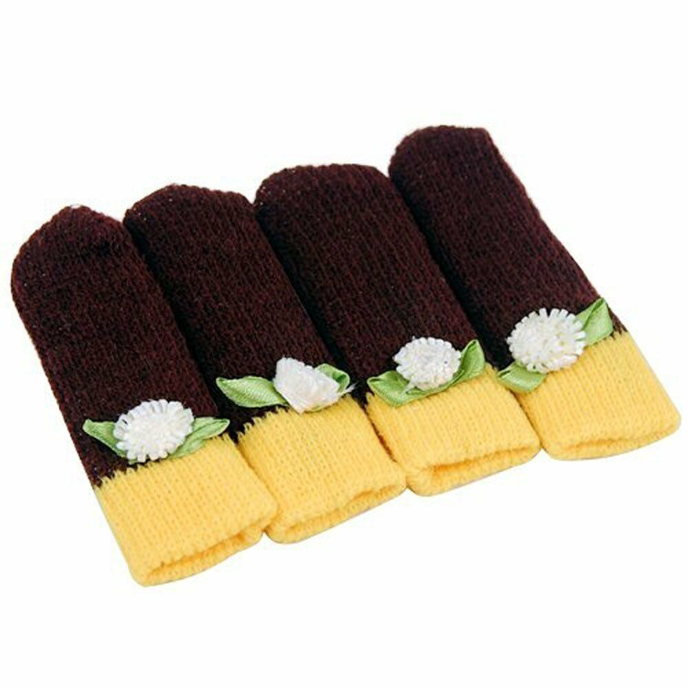 24 Pack Cat Paw Flower Bear Table Chair Foot Doorknob Floor Protector Sleeves US