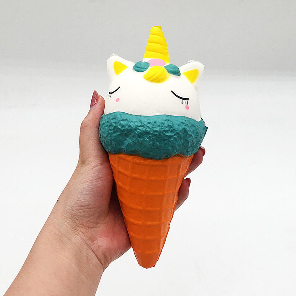 Jumbo Scented Icecream Unicorn Slow Rising Squishies Squeeze Stress Relieve Toys