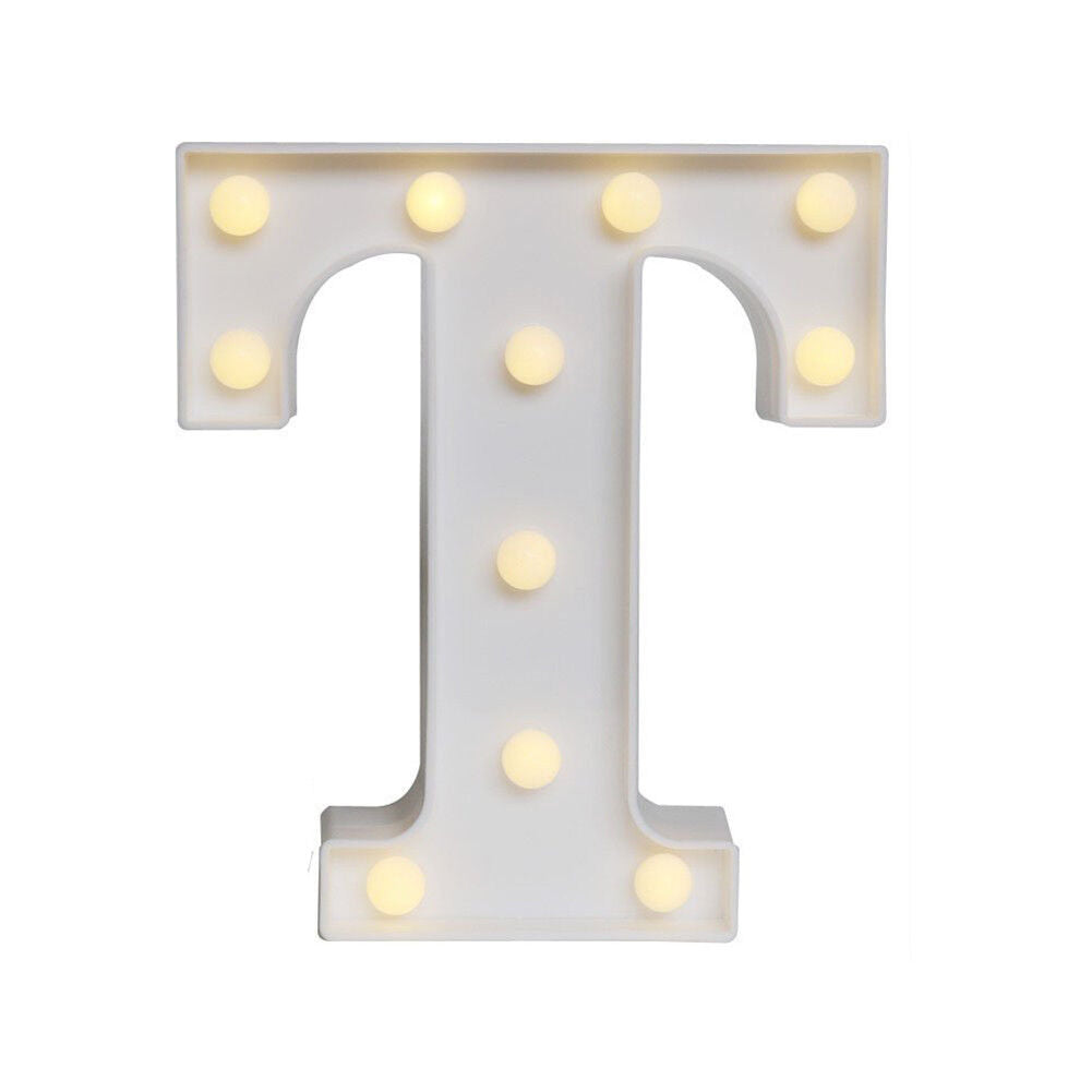 Light Up Letter LED Alphabet PlasticParty Sign Wedding Festival Stand Decoration