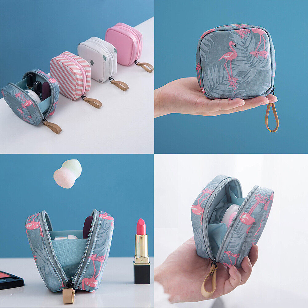 US Mini Travel Toiletry Storage Cosmetic Bag Beauty Zip Makeup Organizer Pouch