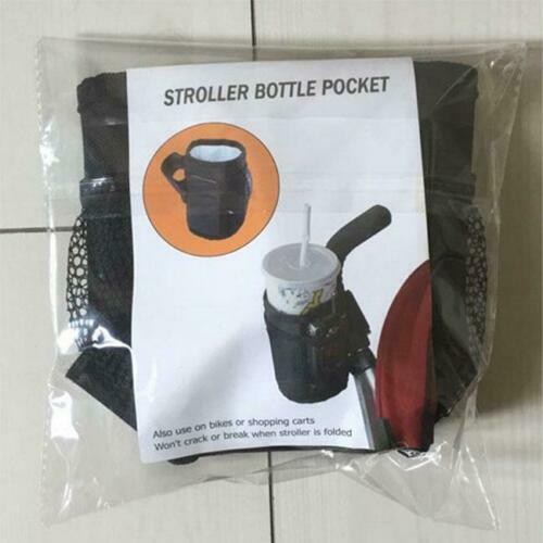 US 1-2pcs Universal Stroller Walker Keep Warm Mesh Pocket Bike Cup Bottle Holder