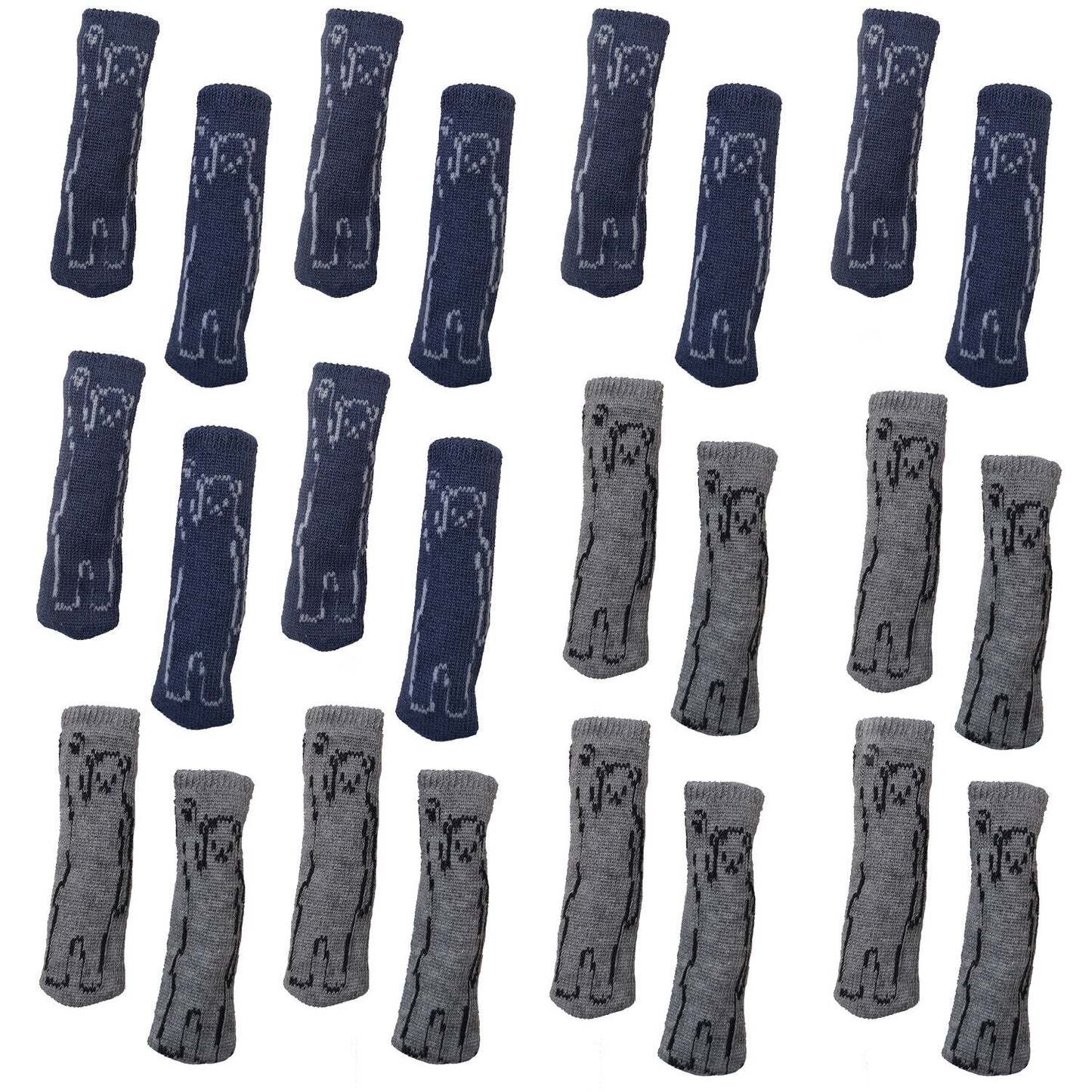 24 Pack Cat Paw Flower Bear Table Chair Foot Doorknob Floor Protector Sleeves US
