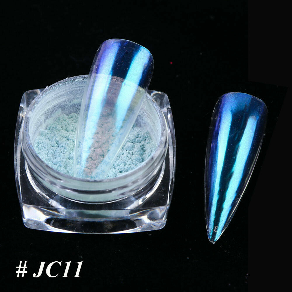 US Glitter Holographic Mirror Nail Art Powder Ultra-thin Aurora Mermaid Pigment