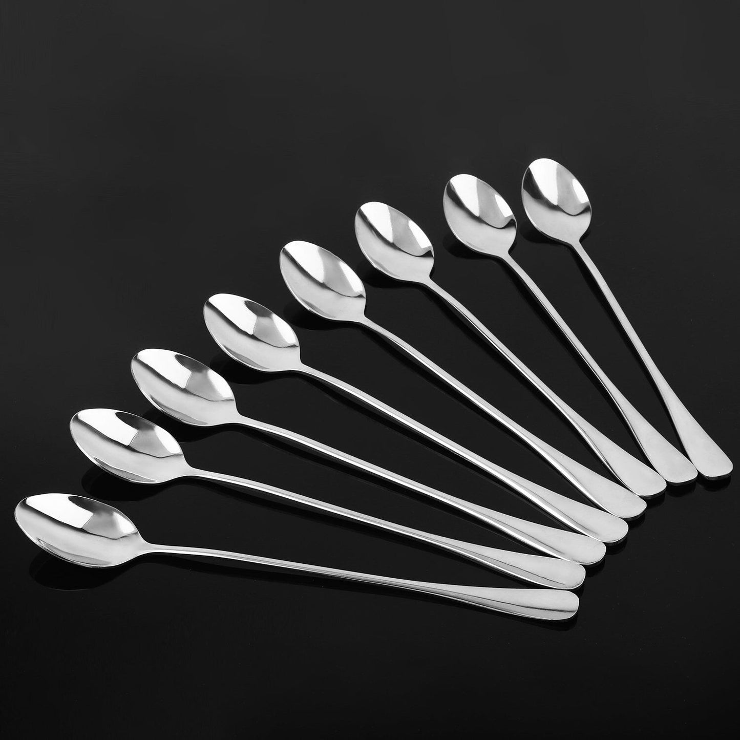 10 Pack Magik Long Handle Stainless Steel Mixing Ice Cream Coffee Spoon Set