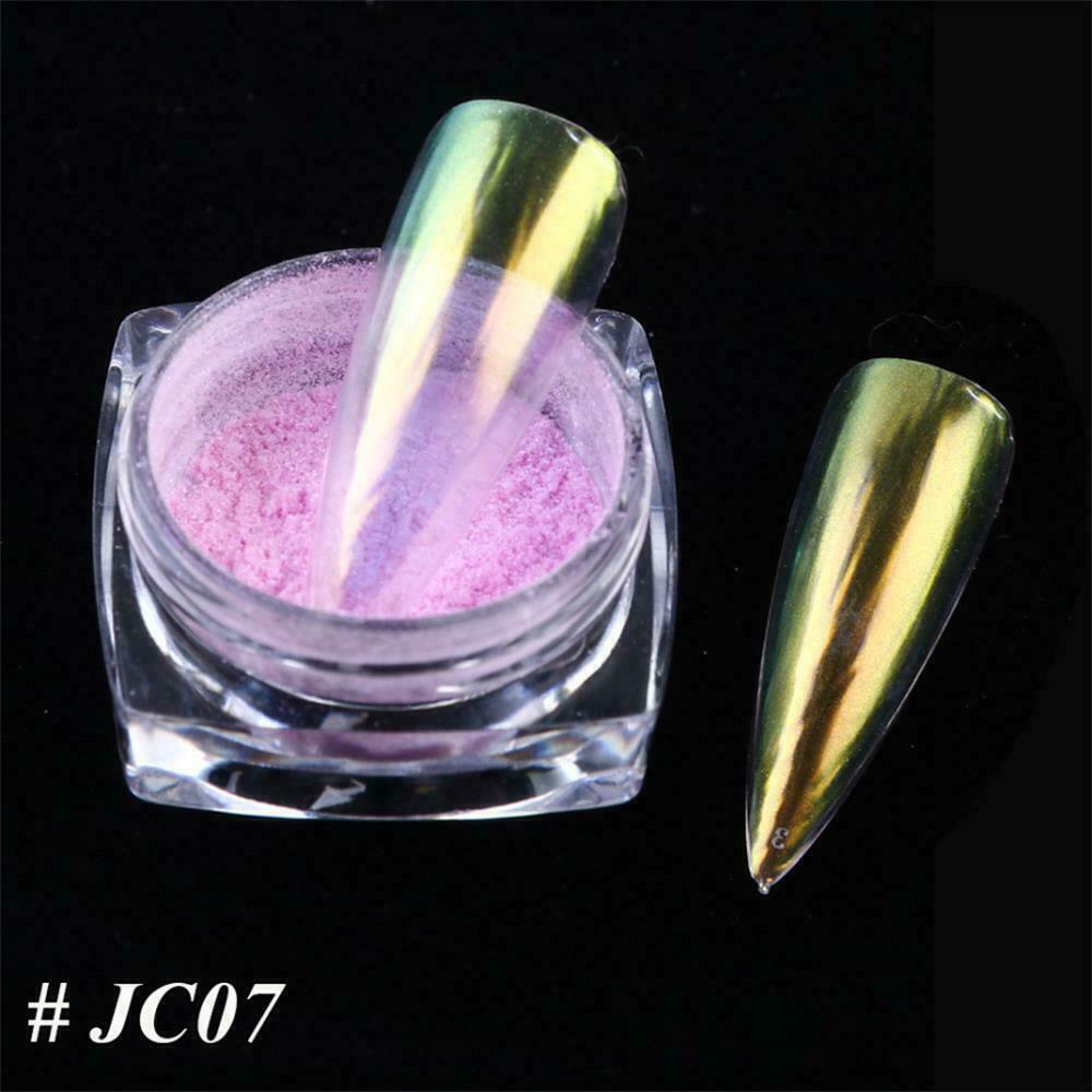 US Glitter Holographic Mirror Nail Art Powder Ultra-thin Aurora Mermaid Pigment