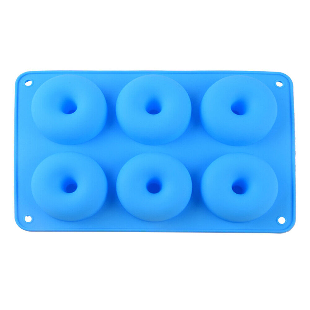 US Silicone Donut Mold Donut Mould Pan Baking Tray Bagels Cake Biscuit Muffins