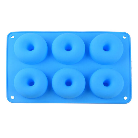 US Silicone Donut Mold Donut Mould Pan Baking Tray Bagels Cake Biscuit Muffins