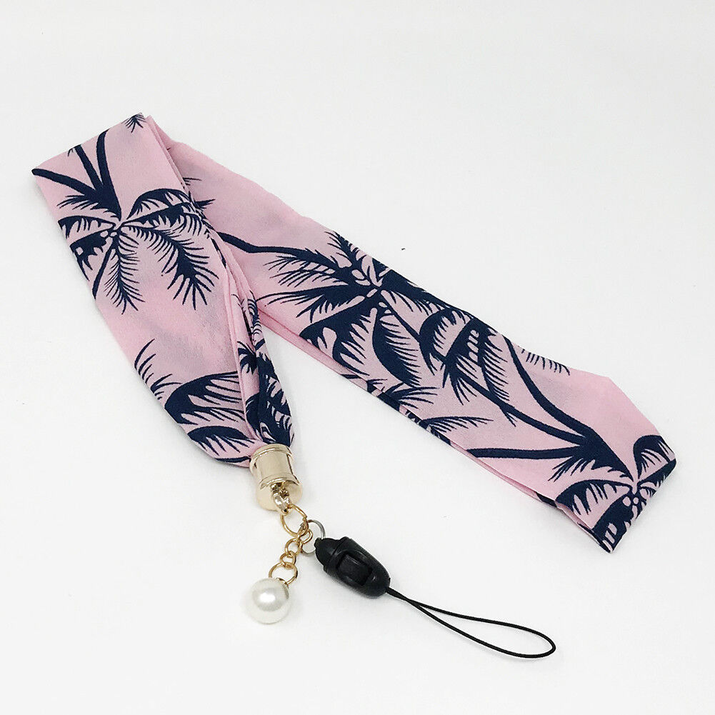 Universal Silk Scarf Neck Lanyard Strap Cell Mobile Phone ID Card Key chain