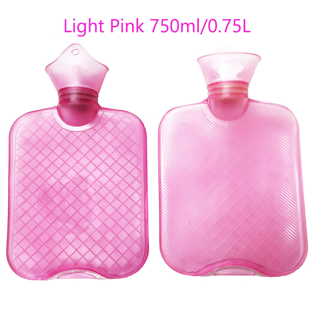 0.75L/750ML~1.0L/1000 ML PVC Rubber HOT WATER BOTTLE Bag WARM Heat/Cold Therapy