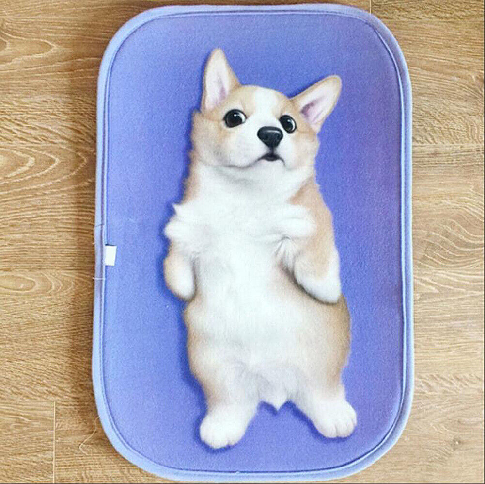 US Cat Dog Non-Slip 3D Doormat Kitchen Bathmat Bedrooms Patio Stair Carpet Mat