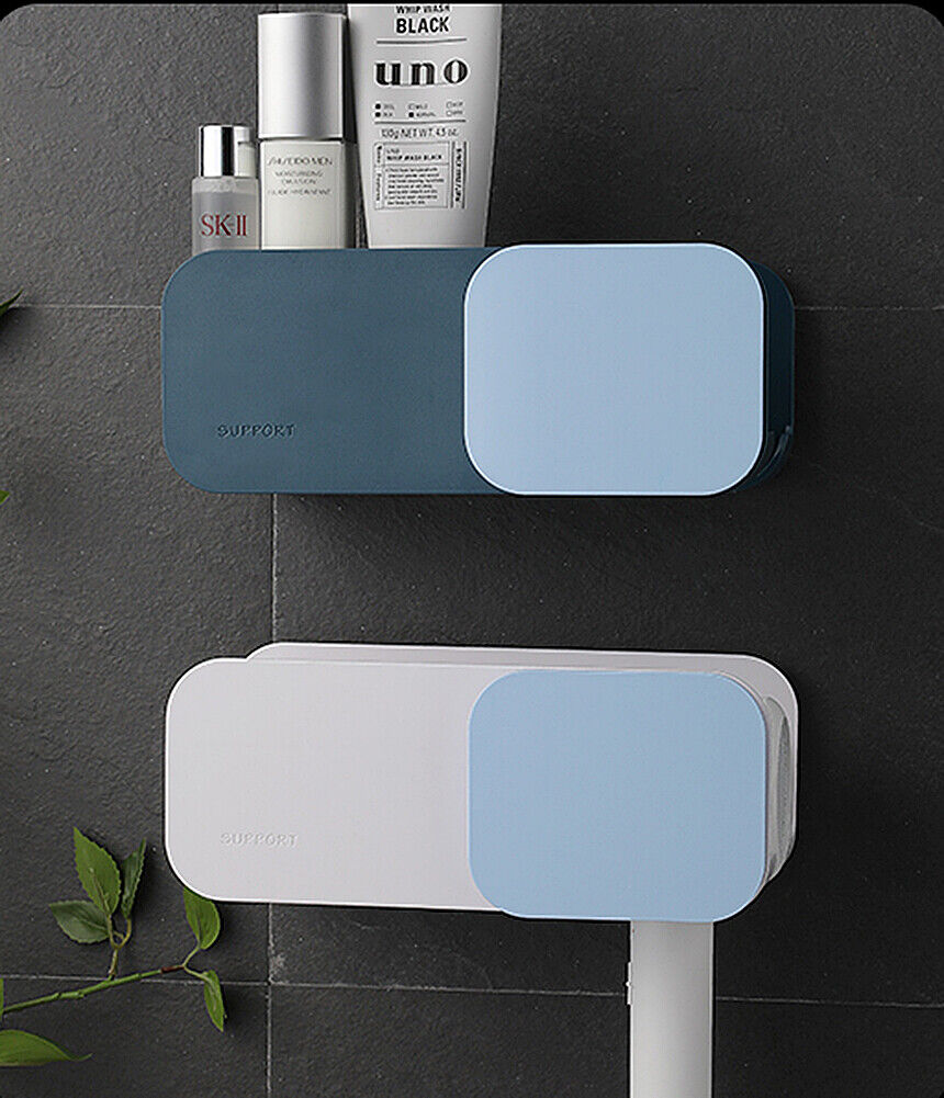 Hair Dryer Holder Self-Adhesive Hanging Rack Organizer Hook Spiral Caddy Bracket