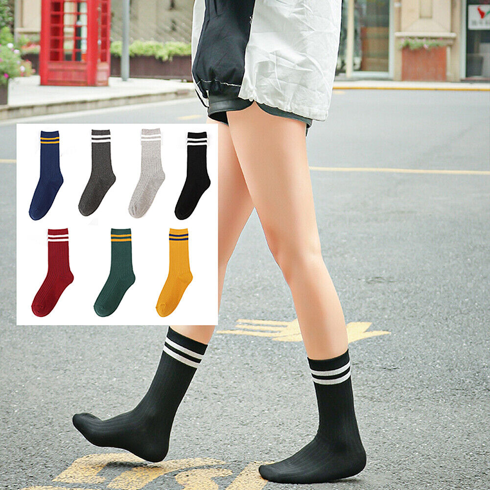 US 7 Pairs Novelty Women Assorted Breathable Cute Korea Casual Cotton Crew Socks