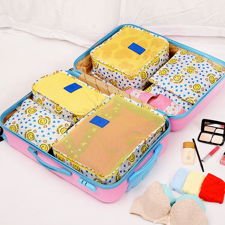 9Pcs Waterproof Clothes Storage Bags Packing Cube Travel Luggage Organizer Pouch