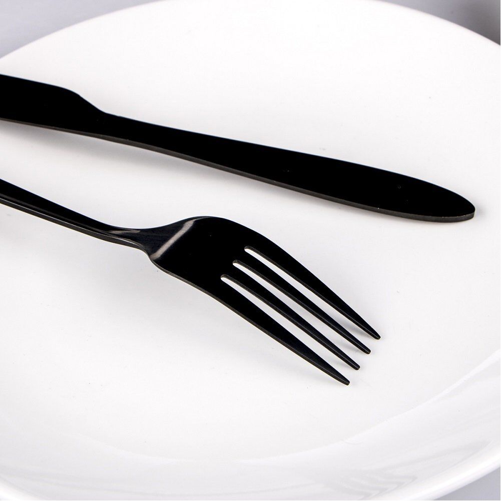 4Pcs Flatware Rainbow Dinnerware Stainless Steel Tableware Set Fork Spoon Knife