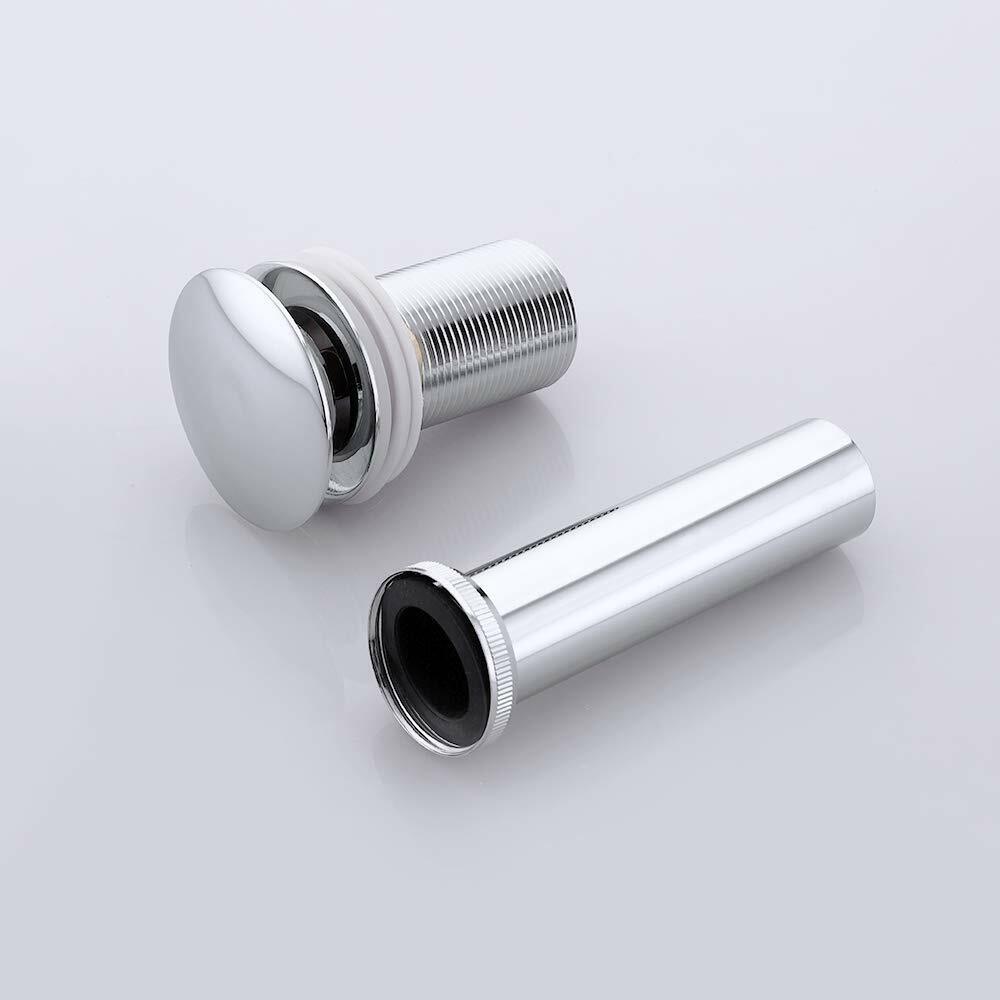 Pop-Up Drain Vessel Sink Waste Bathroom Basin Stopper Polished Chrome