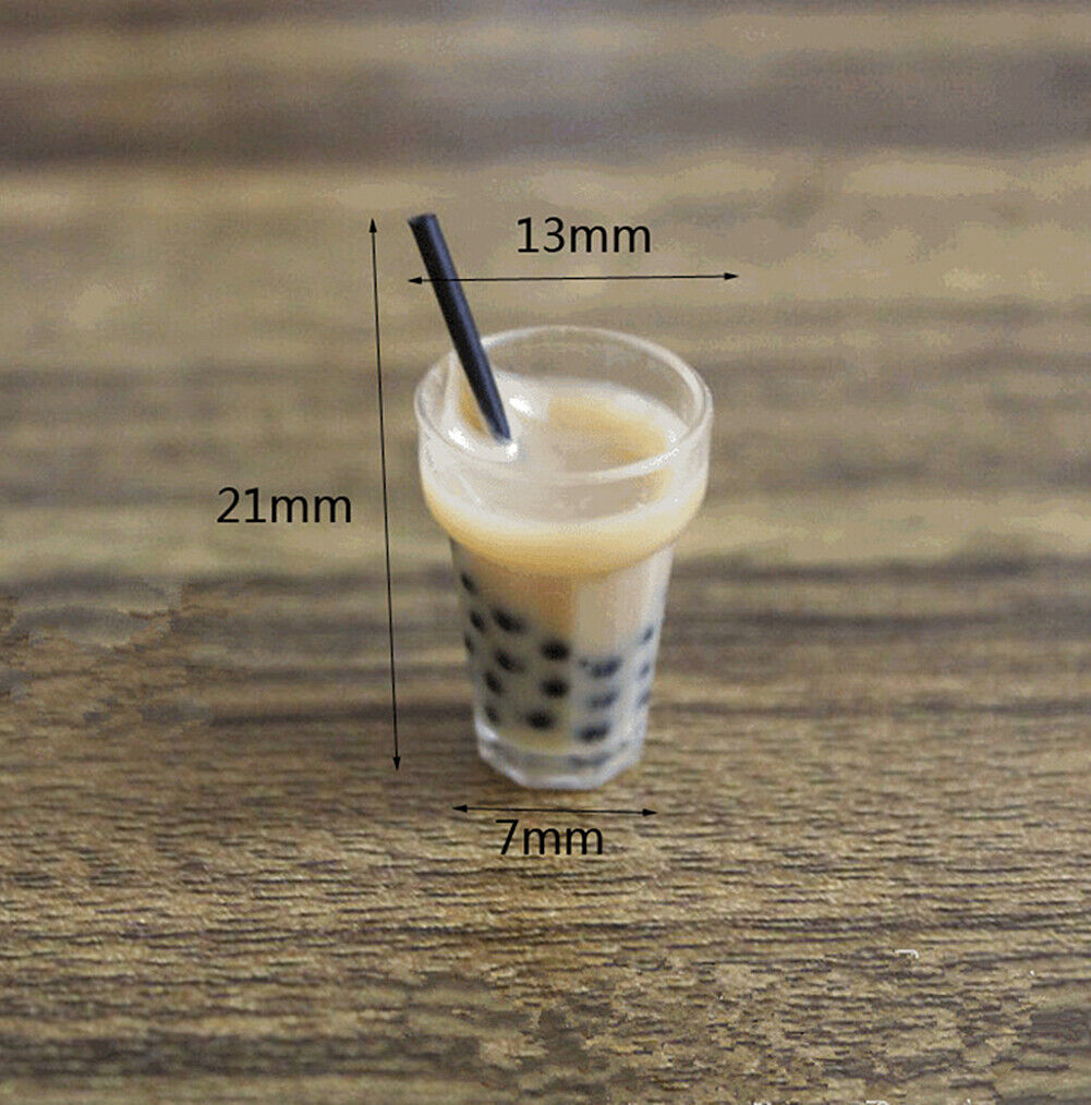 US DIY Bubble Milk Tea Matcha Foam Milk Tea Beverage Drink Vodka Liquor Earrings