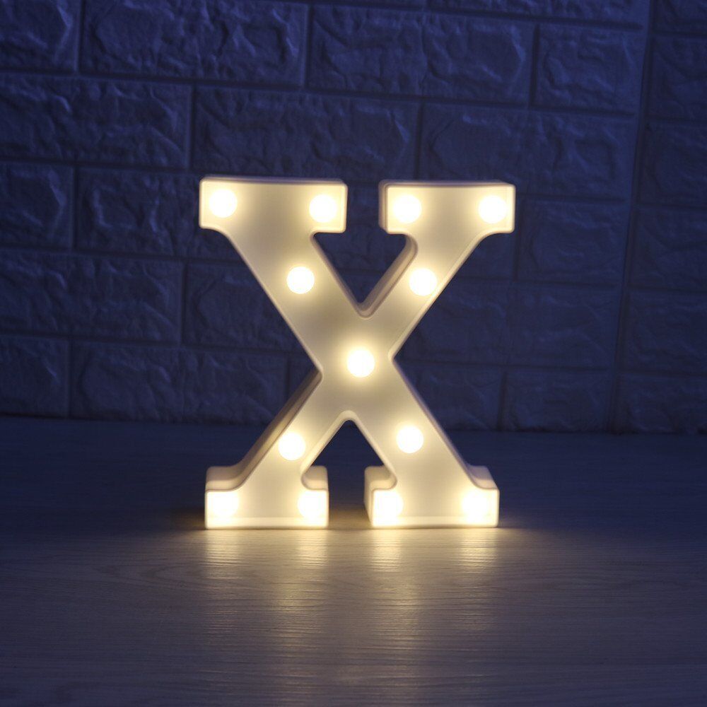 Light Up Letter LED Alphabet PlasticParty Sign Wedding Festival Stand Decoration