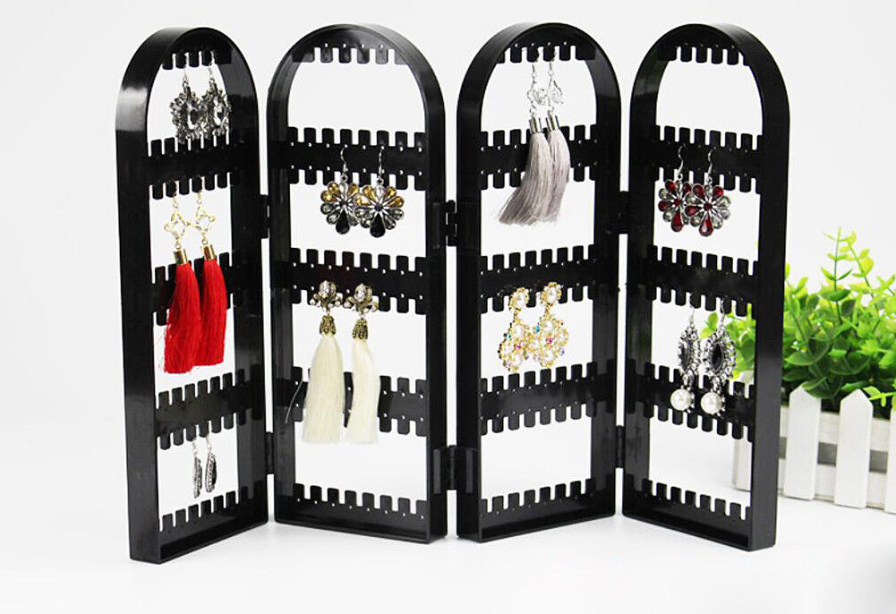 Jewelry Hanger Foldable Acrylic Earring Organizer Necklace Holder Bracelet Displ