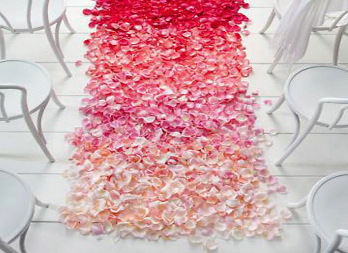 1000~5000pcs Various Colors Silk Flower Rose Petals Wedding Party Decorations