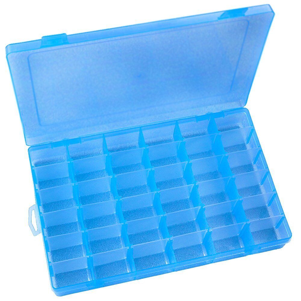 36 Grid Box Storage Organizer Case Display Collection w/ Adjustable Divider Big