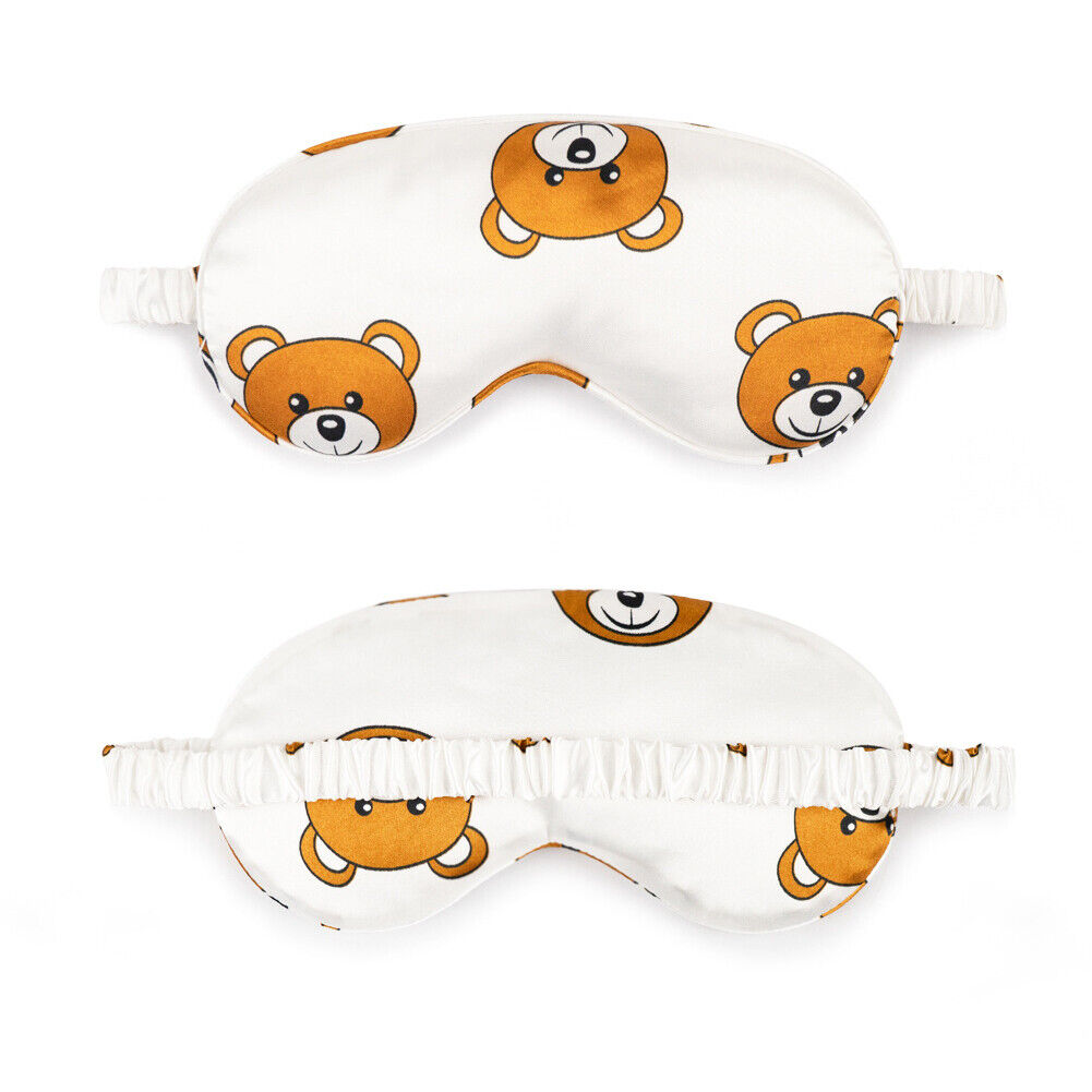 US Cartoon Cute Satin Silky travel Sleep Eye Mask Cover Padded Blindfold Smooth