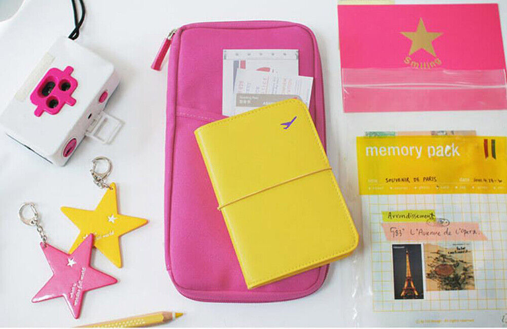 US 1-2 Pcs Travel Wallet Passport Holder Accessories Document Organizer Bag Case