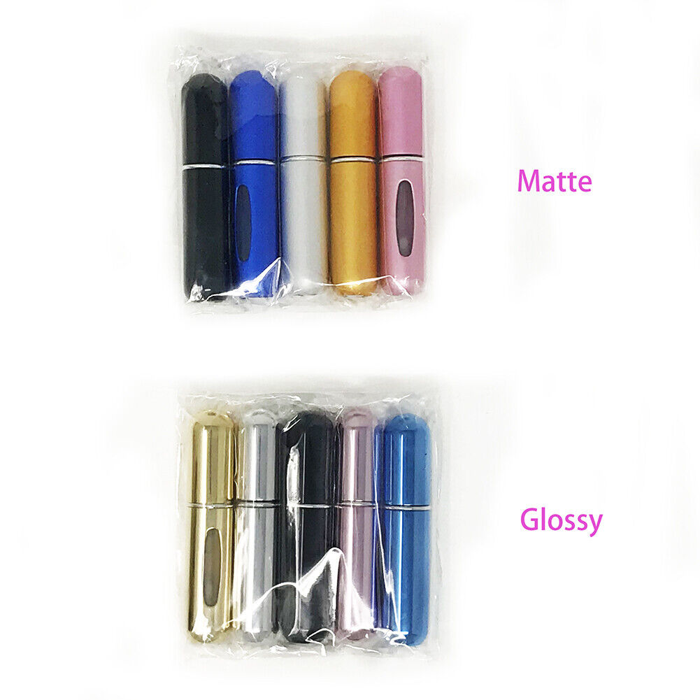 US 5pcs Travel Bottom Mini Refillable Perfume Scent Empty Spray Bottle Sprayer