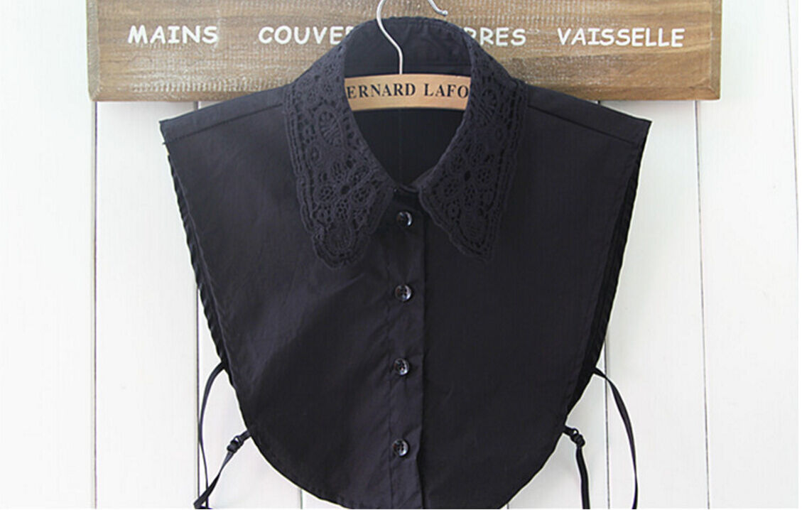 Choker Necklace Unisex Women Peter Pan Detachable Lapel Shirt Fake False Collar