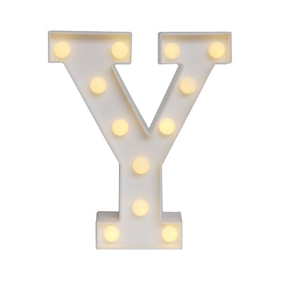 Light Up Letter LED Alphabet PlasticParty Sign Wedding Festival Stand Decoration