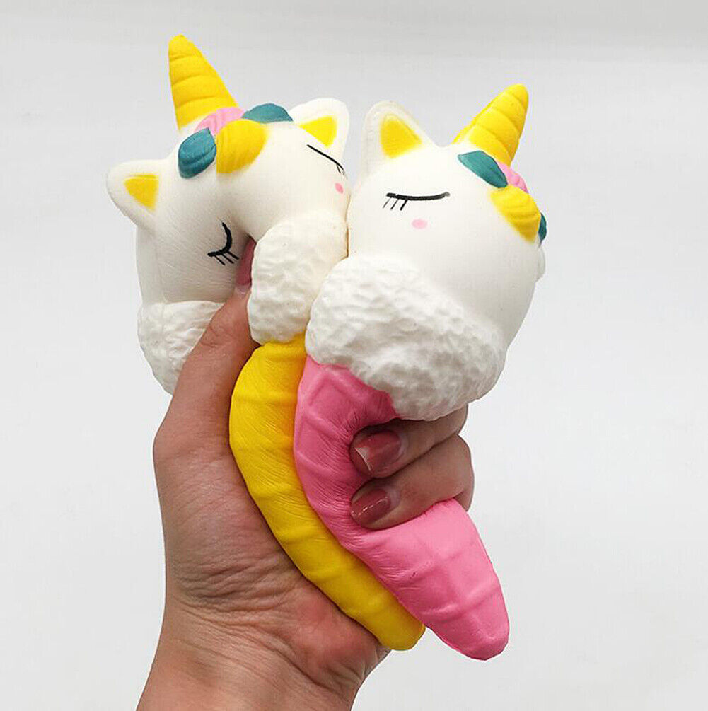 Jumbo Scented Icecream Unicorn Slow Rising Squishies Squeeze Stress Relieve Toys