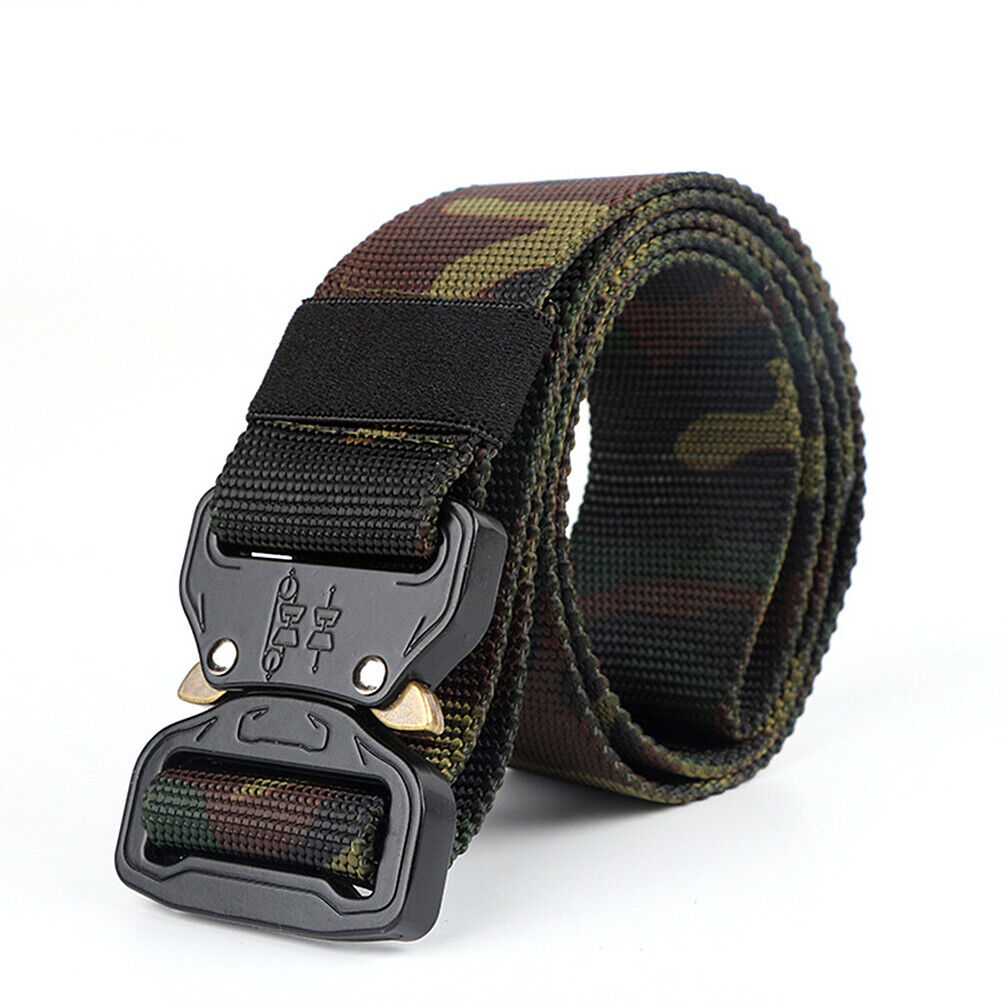 US Casual Military Tactical Belt Mens Army Combat Waistband Rescue Rigger Belts